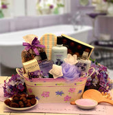 gift for her, spa gift basket, pamper gift basket, spa basket